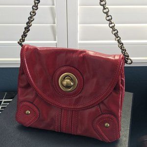 Tracy Reese New York red leather handbag/clutch